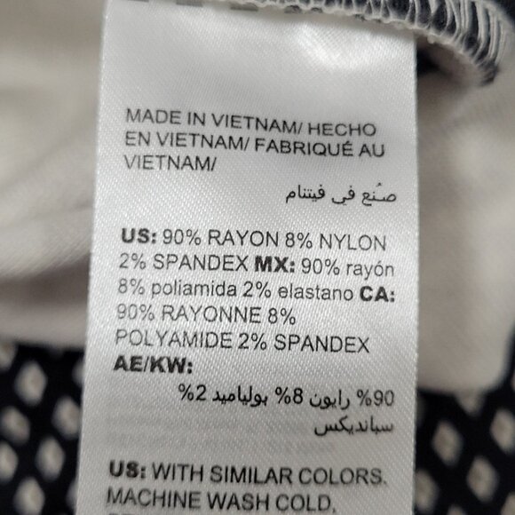 Chico's Black Diamond Print Elastic Waist Stretch Pants Size 3R US 16 (37x30) - Picture 4 of 13